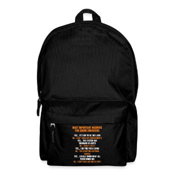 Tontechniker Techniker Sound Ingenieur Geschenk - Rucksack - Schwarz - Vorne