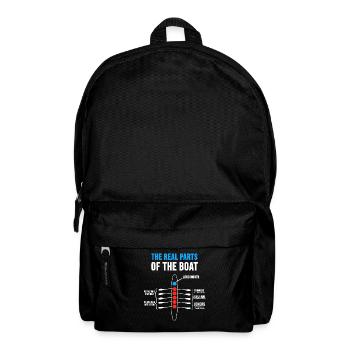 Rudern Ruderer Ruderboot Trainer Spruch Geschenk - Rucksack - Schwarz - Vorne