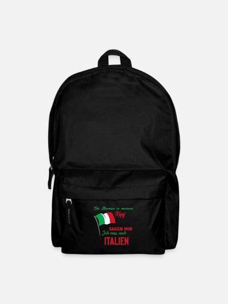 Italien Shirt • Ich muss nach Italien • Geschenk - Rucksack - Schwarz