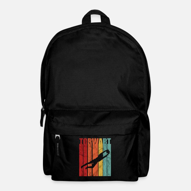 Fußball Torwart Torhüter Tormann Retro Geschenk - Rucksack - Schwarz