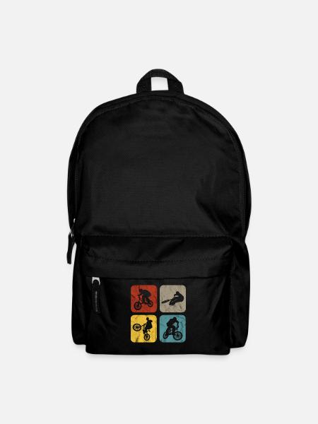 BMX Sprüche Radfahrer Biker Retro Stunt Geschenk - Rucksack - Schwarz