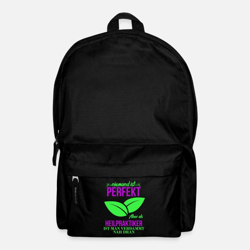 Heilpraktiker shirt • Perfekt • Geschenk - Rucksack - Schwarz