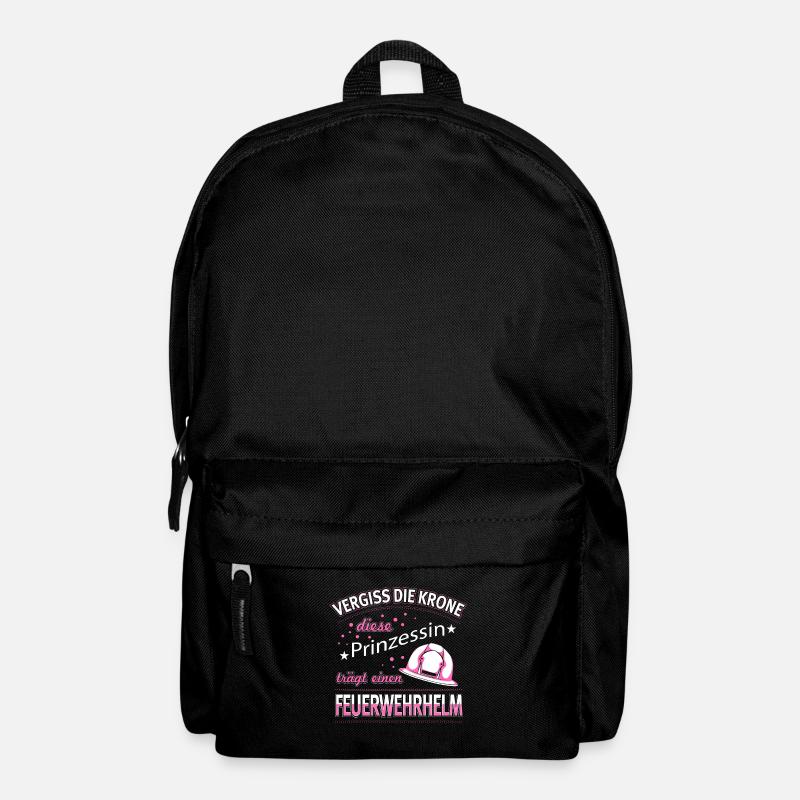 Feuerwehrfrau Berufsfeuerwehr Feuer Geschenk - Rucksack - Schwarz