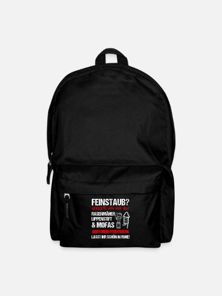 Pyro Feuerwerker Sprüche Geschenk - Rucksack - Schwarz