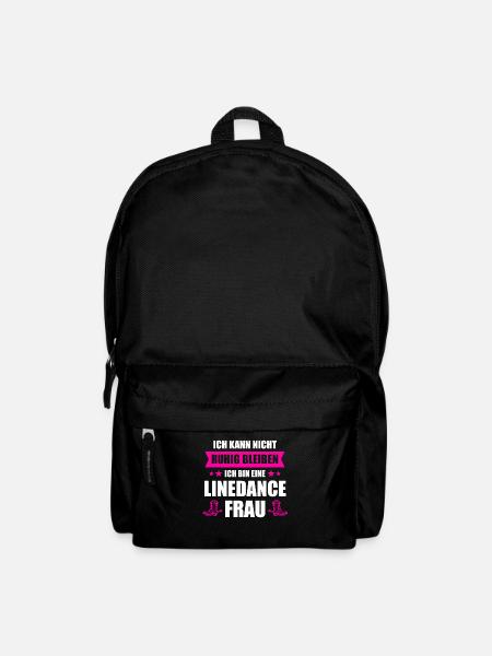 Linedance Frau Linedancerin Linedancing Geschenk - Rucksack - Schwarz