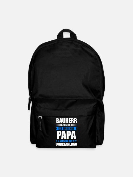 Bauherr 2020 Bauherren Richtfest Geschenk - Rucksack - Schwarz