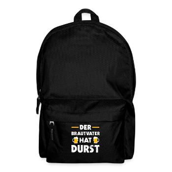 Brautvater Braut Vater Hochzeit Geschenk - Rucksack - Schwarz - Vorne