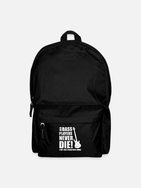 Bass Player Gift OLD BASS PLAYERS NEVER THE THEY - Backpack - black