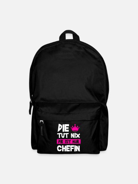 Chefin Chef Vorgesetzte Geschenk - Rucksack - Schwarz