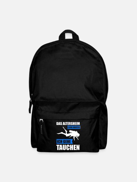 Tauchen Taucher Taucherin Geschenk - Rucksack - Schwarz