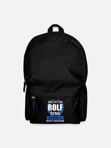 Rolf Name Vorname Geschenk - Rucksack - Schwarz