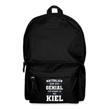 Kiel Kieler Schleswig-Holstein Geschenk - Rucksack - Schwarz - Vorne