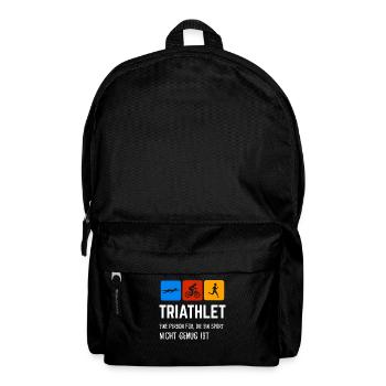Triathlon Triathlet Triathleten Geschenk - Rucksack - Schwarz - Vorne