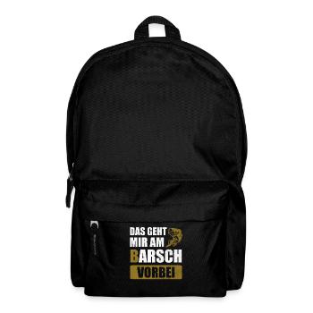 Barsch Fisch Angler Angeln Geschenk - Rucksack - Schwarz - Vorne