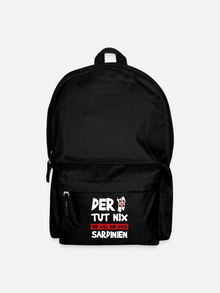 Sardinien Sardegna Italien Insel Geschenk - Rucksack - Schwarz