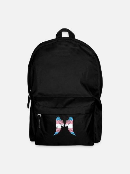 Transgender Wing Gay Pride LGBTQ Gift - Backpack - black