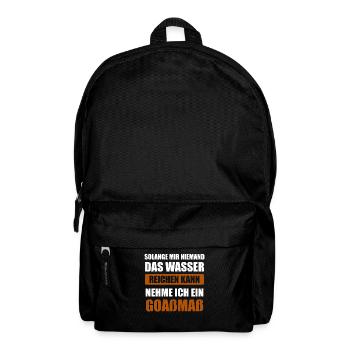 Goaßmaß Bier Bayern Geschenk - Rucksack - Schwarz - Vorne