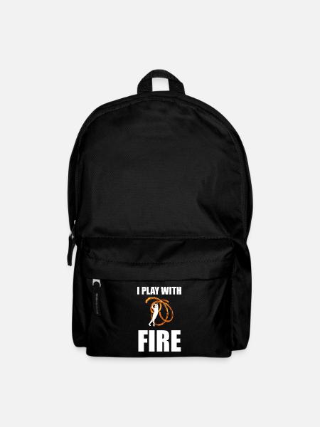 Cadeau de danseur de feu poi feu poi feu - Sac à dos - noir