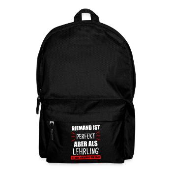 Lehrling Ausbildung Azubi Elektriker Geschenk - Rucksack - Schwarz - Vorne