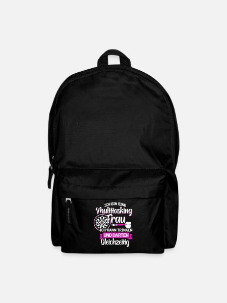 Dart Frauen Darts Dartspieler Geschenk - Rucksack - Schwarz