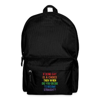Schwul Homosexuell LGBT Geschenk - Rucksack - Schwarz - Vorne