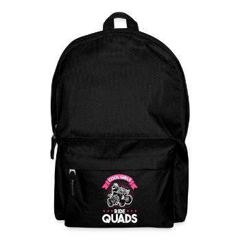 Quad Mädchen Woman Geschenk - Rucksack - Schwarz - Vorne