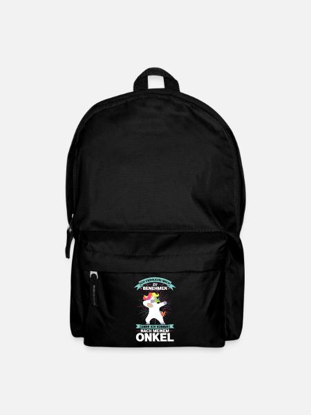 Onkel Nichte Neffe Geschenk - Rucksack - Schwarz