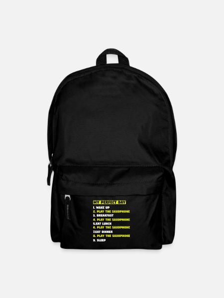Saxophon Saxophon Saxophon Spieler Geschenk - Rucksack - Schwarz