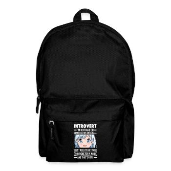 Anime Otaku Cadeau Anime - Sac à dos - noir - Devant