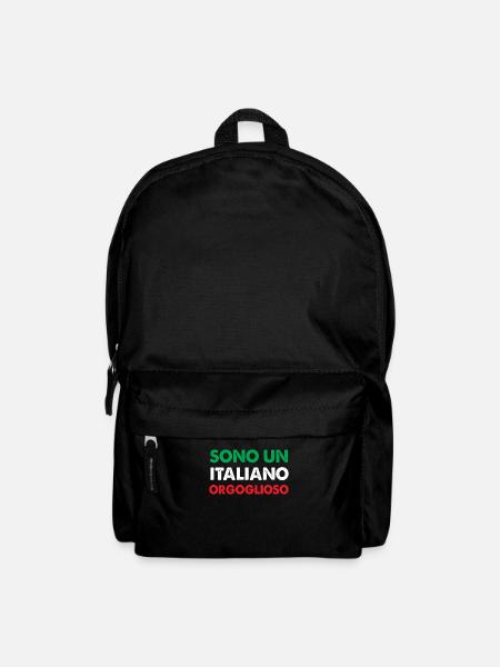 Italienisch Italienische Flagge Geschenk - Rucksack - Schwarz