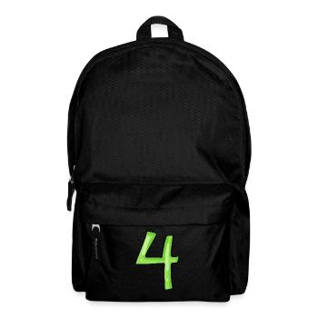 Number 4 Green - Backpack - black - Front