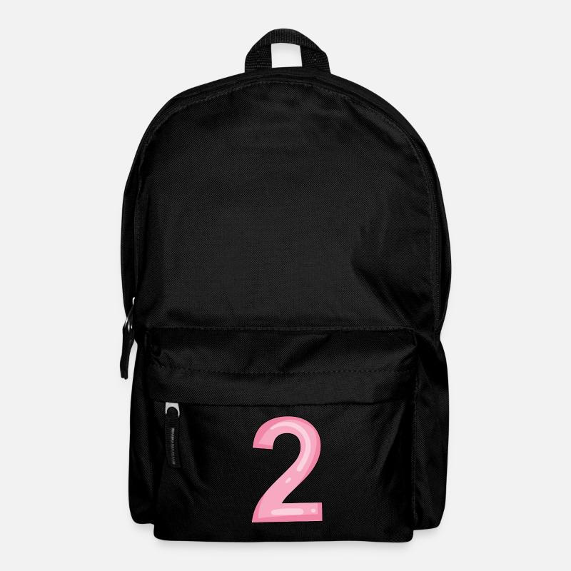 2 rose - Sac à dos - noir