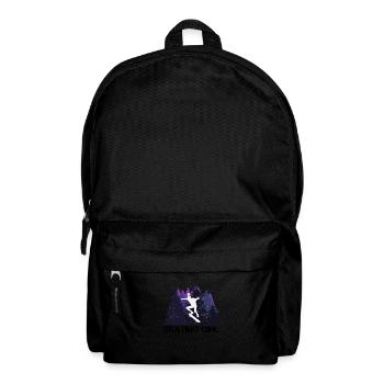 Skateboard girl in the beautiful nature - Backpack - black - Front