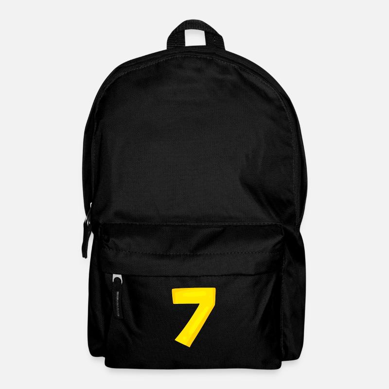 Numéro 7 - Nombre 7 - Sac à dos - noir