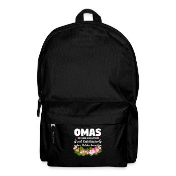 Oma Großmutter Enkelkind Geschenk - Rucksack - Schwarz - Vorne