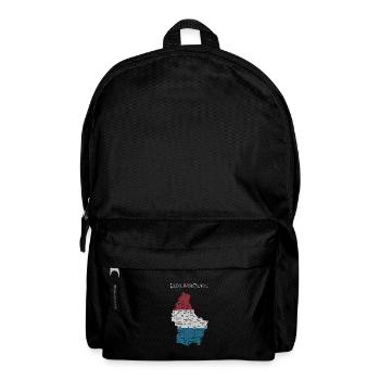 Luxembourg Map Flag - Backpack - black - Front