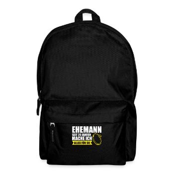 20. Hochzeitstag Ehemann Porzellanhochzeit - Rucksack - Schwarz - Vorne