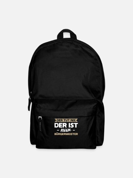 Bürgermeister Beamter Beigeordneter Geschenk - Rucksack - Schwarz