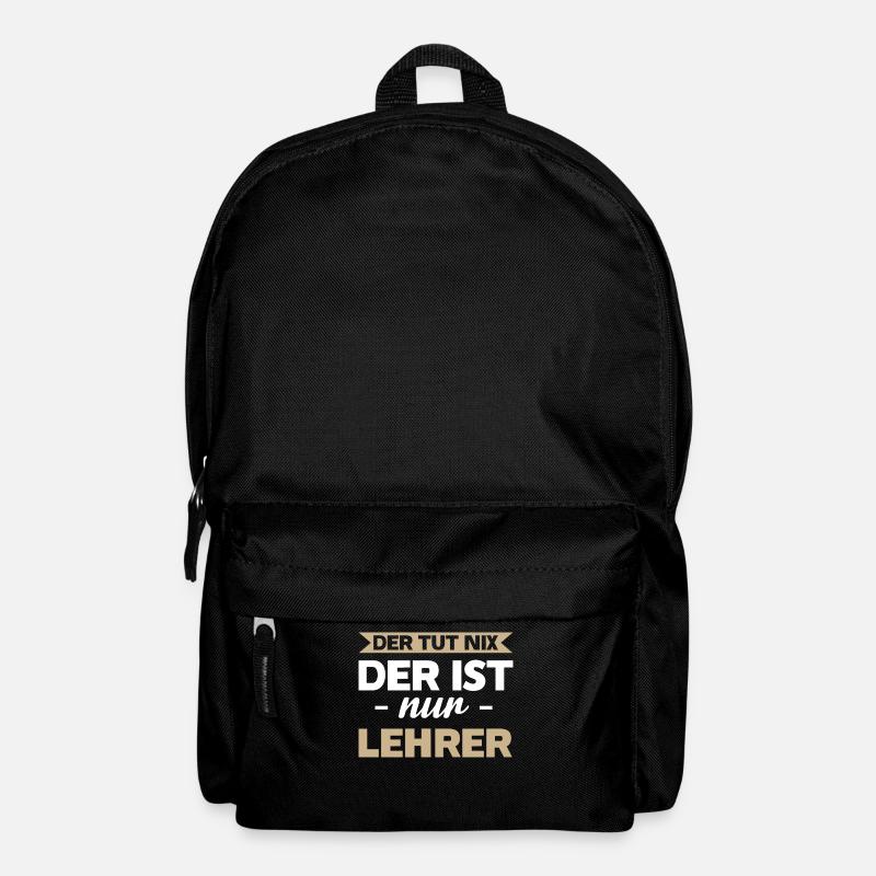 Lehrer Schule Pädagoge Geschenk - Rucksack - Schwarz