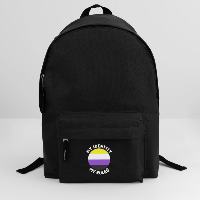 Non-binary non-binary flag LGBTQ gift Backpack