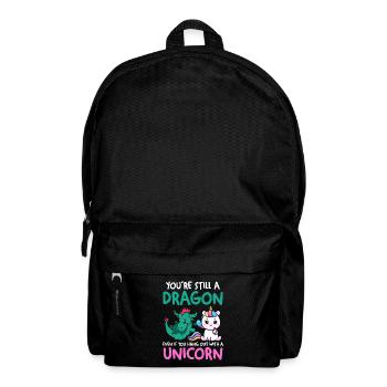 Licorne et Dragon Licorne Dragon Cadeau - Sac à dos - noir - Devant