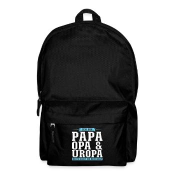 Papa Opa Uropa Geschenk - Rucksack - Schwarz - Vorne