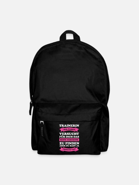 Trainerin Sport Sportler Geschenk - Rucksack - Schwarz