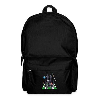 Schachbrett Schach Figuren Kämpfer Schach - Rucksack - Schwarz - Vorne