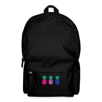 Bisexuell Ananas Bisexuell Ananas - Rucksack - Schwarz - Vorne