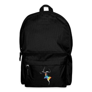 LGBTQ Parade Rainbow Flag Kiss - Backpack - black - Front