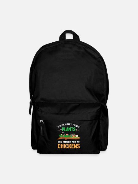 Hühnergarten Hühnergarten Geschenk - Rucksack - Schwarz