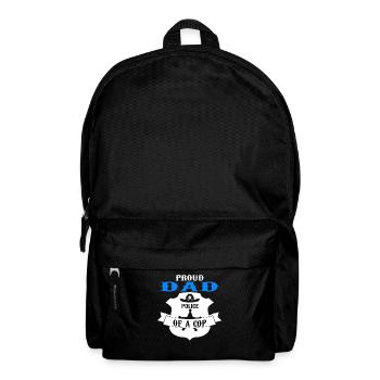 Cop Dad Child Cop Dad Family Geschenk - Rucksack - Schwarz - Vorne