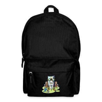80er 90er Jahre Kassette Musik Sitzen Kassette Kassette - Rucksack - Schwarz - Vorne