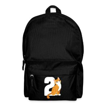 2.Geburtstag Katze 2 Jahre alt Geschenk - Rucksack - Schwarz - Vorne